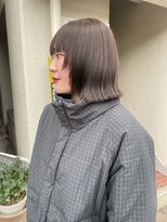 MARL矢場町　ブリーチ/ハイトーン/ダブルカラー/レイヤーカット/ボブ/ブリーチパーマ&nbsp;大人気オリーブカラー