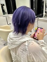 ギア(GEAR.)&nbsp;【個性派カラー】ラベンダーパープル×ショートウルフ
