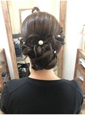 リボンきれいめアップアレンジ【ヘアアレンジ　立川/立川南口】