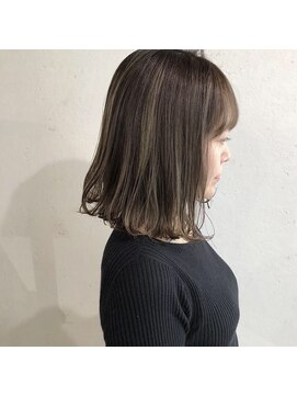 リム ヘアー(Rim hair) ハイライト＋アッシュベージュ