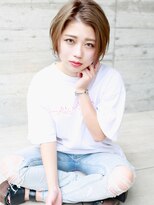 バース(BIRTH)&nbsp;天神【BIRTH】センターパート×ショートボブ