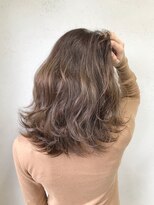 アジールヘア 東上野店(agir hair)&nbsp;大人ナチュラル肩はねロブ/アッシュグレージュ【上野/東上野】