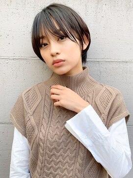 ミィ 表参道(mee.) 【mee.】ハセガワヒトシ　シアーネイビーショート☆表参道