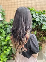 ミミック (mimic)&nbsp;【グラデーション】gray×gradation point pink【エクステ】