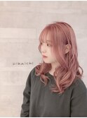 透明感×ピンクベージュ