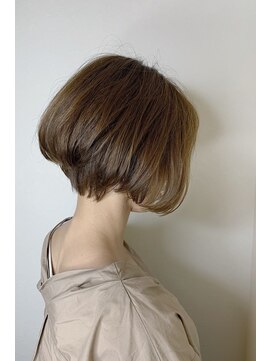 モルニ(MORNI) ショコラベージュ_マロンベージュ Aラインボブ かきあげ