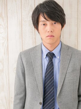 ミスターアンドミセス ファミリーカットサロンビーンズ 草加店(Mr&Mrs Beans) 作り込まないビジネスショートウルフD