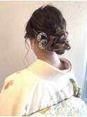和装ミディアムアレンジ