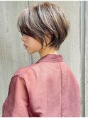 絶壁解消/ひし形/前下がり/大人ショートボブ/30代/40代★猪狩★