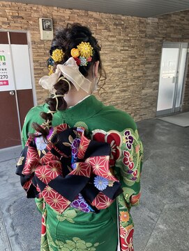 サンバイエム(#3/M) 成人式着付け+ヘアセット