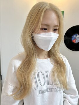 デート 下北沢(DATE) ダブルカラーミルクティーベージュカラーケアブリーチ韓国