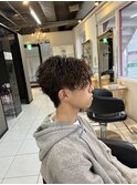 波巻きパーマ　波巻きスパイラルパーマ　スパイラルパーマ