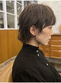 人気のマッシュショートボブにルーズパーマでおしゃれに可愛く