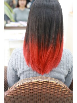 シャルティア(SHALLTIA) グラデーションカラーレッド【山口県派手髪】【山口派手髪】