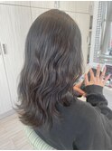 20代30代40代艶感ストレートアッシュグレージュ透明感ロング