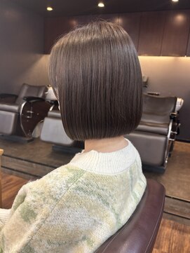 リコバイアフロート(riko by afloat) ショートボブ/ボブ/チャコールグレー/韓国[stylist竹田]