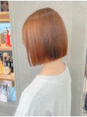 ウェーブミディアム似合わせカットメルティカラーボブ/表参道