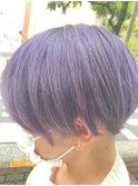 抜け感×ラベンダー　柔らかさとクールな印象/ショートスタイル