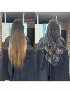 リンク(LinK) 広島　ケアブリーチ　バレイヤージュ　カラー　トリートメント