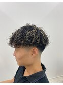 波巻きパーマ