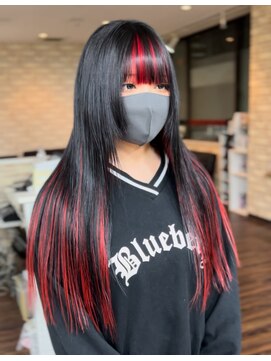 ペグ(Peg) 【エクステ】コントラストRED/最高品質人毛