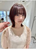 別府ショートボブ顔まわりレイヤーカット髪質改善カラー