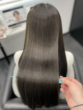 ピリオド 赤坂(Period.) ロングヘアーアッシュベージュカラー上級髪質改善 赤坂見附