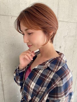 ビームズヘア 藤が丘店(Bee Ms HAIR) 小顔見せショートベージュカラーブリーチしない透明感カラー