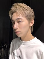 サンクマーケット 渋谷(cinq MARKET)&nbsp;韓国風メンズミルクティーベージュダブルカラーハイトーンカラー