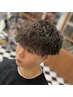 【髪の動きと束感の両立】メンズカット＋ツイストスパイラルパーマ〈吉祥寺〉
