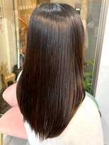 ミツバ(3tuba)&nbsp;透明感カラー セミロング ベージュカラー 髪質改善 20代