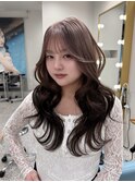 水光カラー/レイヤーカット/髪質改善/中明度/韓国ヨシンモリ