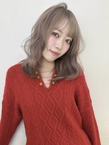 アクシス 栄店(`AXIS)&nbsp;平田/ワンホンレイヤー/ミルクティーブロンド/ダークブルー/栄