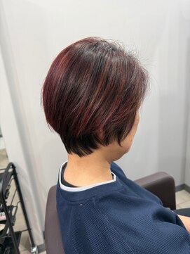カミエ(kamie) 上品なツヤ感のブラウンボブ×カット&カラー&トリートメント