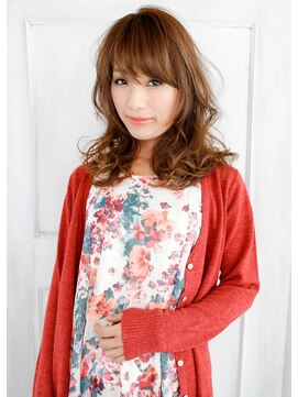 モカ ヘアーデザイン(moca HAIR DESIGN) ツヤツヤふわふわのセミロング