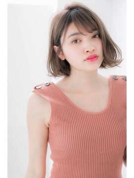 ローレン(LOREN) *LOREN*透明感グレージュフェアリー切りっぱなしボブ