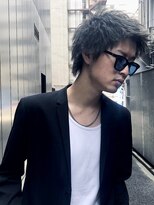 リップスヘアー 銀座(LIPPS hair)&nbsp;銀座美容室　人気メンズヘアスタイル　アップバング