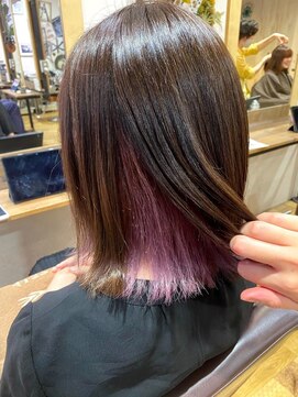 ノア 大宮店(Noa) ピンクベージュ/ショートボブ/ショートヘア/カット＋カラー