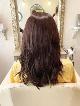 ラ ブランシュ 大宮(La Blanche) マロンベージュかきあげAラインボブ韓国小顔ショートグレージュ