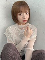 ロンドプランタン 恵比寿(Lond Printemps)&nbsp;大人のハイトーンヌーディベージュミニボブ【Lond 中居】