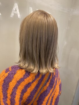 フレーム なんば店(FRAME) ダブルカラーでクリームベージュ系カラーに♪