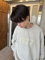 ナチュラル毛流れセンターパート