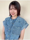 ナチュラルな外ハネが可愛い!ツヤボブスタイル/20代30代40代