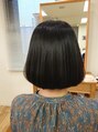 ナチュラル 名取店(Natural)&nbsp;ミニボブの縮毛矯正ケアルーガも素敵です。