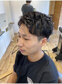 大人スタイル/7:3パーマ/ビジネススタイル/渋い/イケオジ
