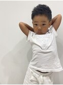キッズカット男の子カット刈り上げアップバングベリーショート