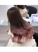 ピンクグラデーション