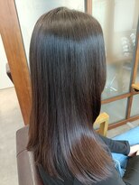 スパークル センター南(Sparkle)&nbsp;ボタニエンス酸性ストレート　×　レイヤーカット