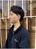 メンズアップバング