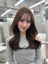 フォンズ(FONS)&nbsp;透明感ショコラグレージュ/韓国くびれヘア/ロングレイヤー